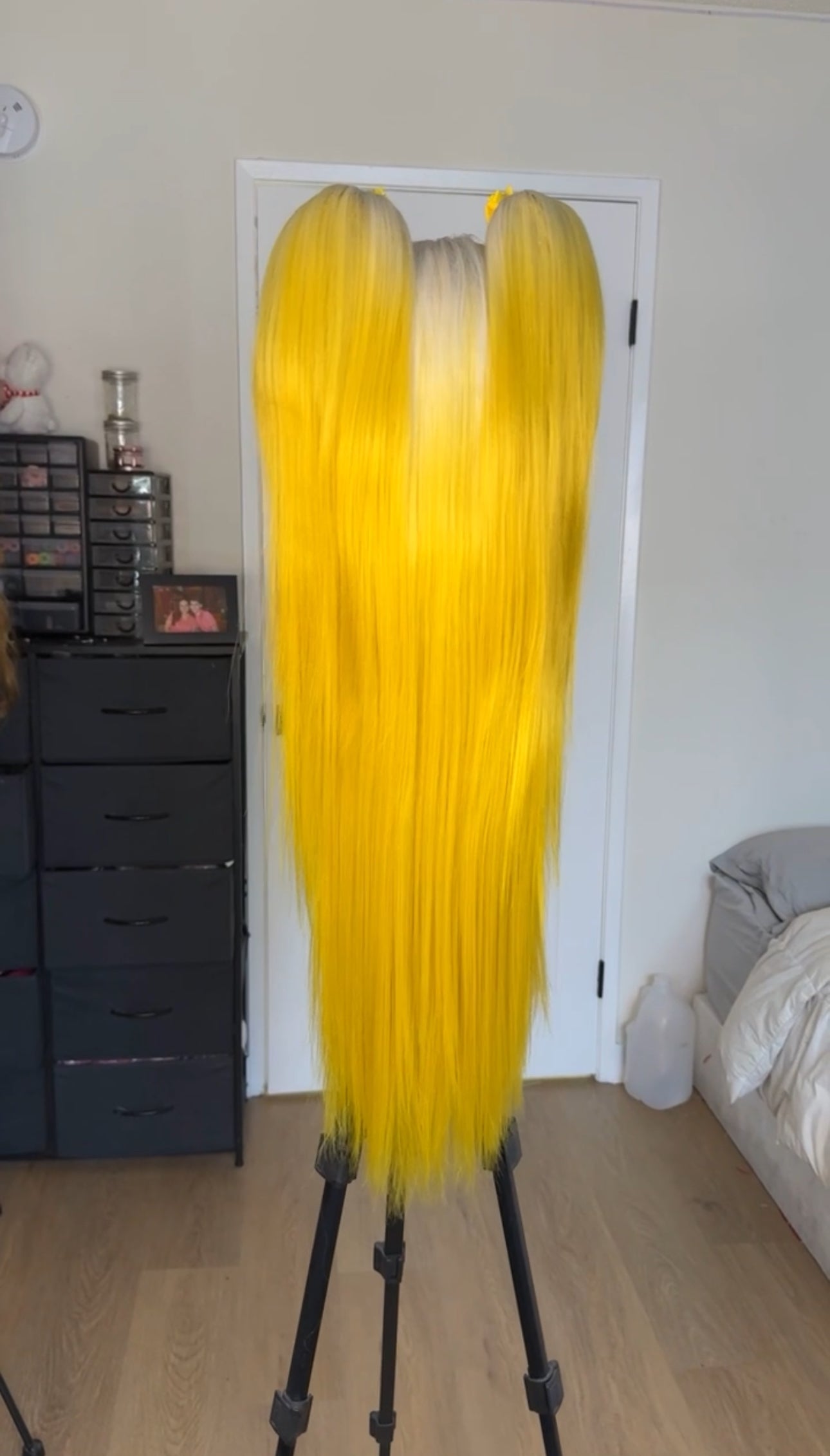 Yellow Ombré Pigtails