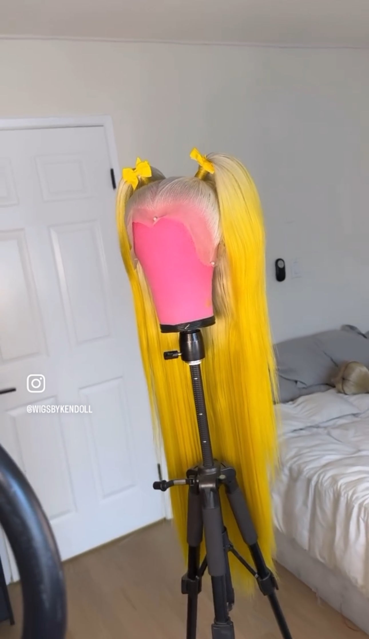 Yellow Ombré Pigtails